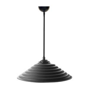 Crna viseća svjetiljka s metalnim sjenilom ø 25 cm – Opviq lights