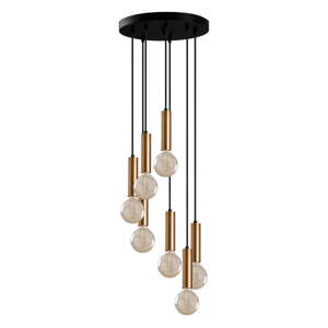 Crna/u zlatnoj boji viseća svjetiljka ø 40 cm Tempo – Opviq lights