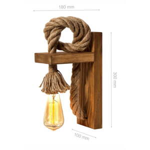 Zidna lampa u prirodnoj boji – Opviq lights