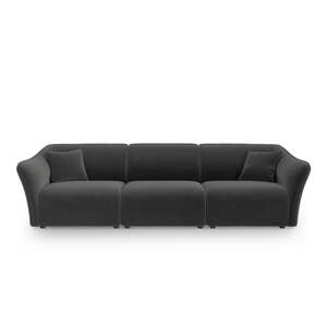 Tamno siva baršunasta sofa 292 cm Tokyo – Cosmopolitan Design