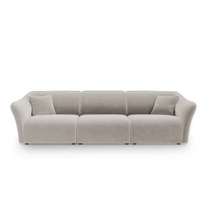Bež baršunasta sofa 292 cm Tokyo – Cosmopolitan Design