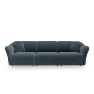 Plava baršunasta sofa 292 cm Tokyo – Cosmopolitan Design