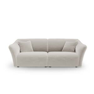 Bež baršunasta sofa 206 cm Tokyo – Cosmopolitan Design