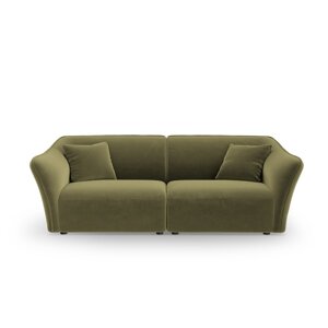Zelena baršunasta sofa 206 cm Tokyo – Cosmopolitan Design