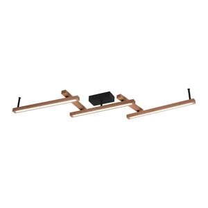 Crna/u prirodnoj boji LED stropna svjetiljka s daljinskim upravljačem 10x180 cm Bellari – Trio