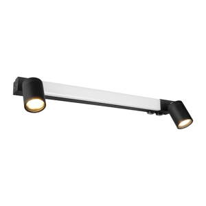 Mat crna LED zidna lampa Enrico – Trio