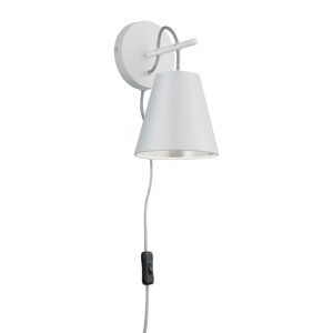 Bijela zidna lampa ø 15 cm Andreus – Trio