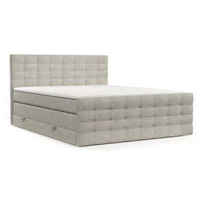 Bež boxspring krevet s prostorom za pohranu 160x200 cm Blend – Maison de Rêve