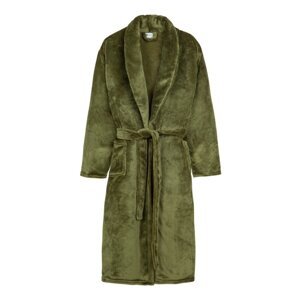 Zeleni kućni ogrtač od mikropliša M/L Polyvelvet – Good Morning