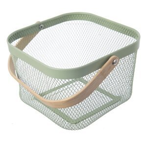 Metalna košara od žice 24,5x24,5x30 cm Greenish – Orion
