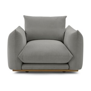 Siva fotelja Ernest – Bobochic Paris