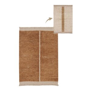 Ciglasti/bež pamučan tepih 140x200 cm Duetto Toffee – Lorena Canals