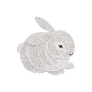 Svijetlo sivi periv/ručno rađen pamučan dječji tepih 130x135 cm Bunny – Lorena Canals