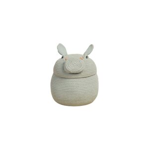 Svijetlo siva tekstilna dječja kutija za pohranu ø 25x30 cm Henry the Hippo – Lorena Canals