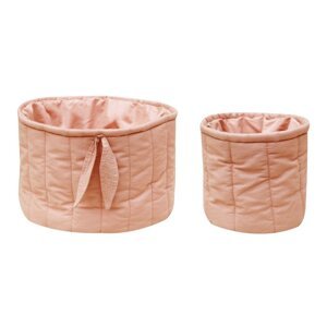 Svijetlo ružičaste tekstilne dječje kutije za pohranu u setu 2 kom ø 30x20 cm Bambie Vintage Nude – Lorena Canals