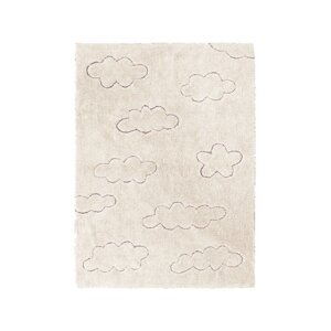 Krem periv/ručno rađen pamučan dječji tepih 90x130 cm Clouds – Lorena Canals