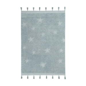 Plavi periv/ručno rađen pamučan dječji tepih 120x175 cm Hippy Stars Aqua – Lorena Canals