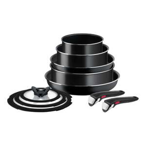 Aluminijski set lonaca 10 kom INGENIO EASY COOK & CLEAN BLAC L1549042 – Tefal