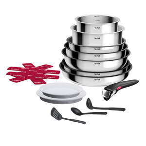 Aluminijski set lonaca 15 kom INGENIO Cook Eat L881SF04 – Tefal