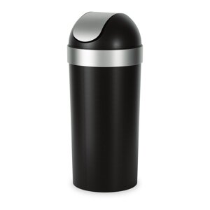 Crna plastična kanta za smeće 62 l Venti – Umbra