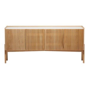Niska komoda u dekoru hrasta u prirodnoj boji 177x42 cm Bottrup – Woodman
