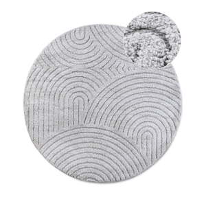 Svijetlo sivi okrugao tepih ø 200 cm Panglao New York Light Grey – Elle Decoration
