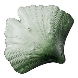 Stakleni ukrasni pladanj 31x33 cm Gingko – Ixia