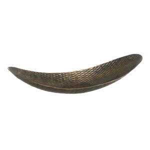 Metalni ukrasni pladanj 48x16 cm Bronze – Ixia