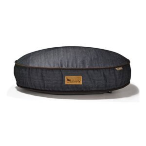 Tamno plavi krevet za pse ø 105 cm Round Bed Denim Medieval Blue / Dark Chocolate L – P.L.A.Y.