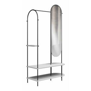 Crni/sivi metalni set za hodnik 101x183x43 cm Anastacia – CosmoLiving by Cosmopolitan