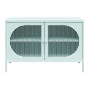 Svijetlo plava metalna vitrina 100x64x40 cm Luna – Støraa