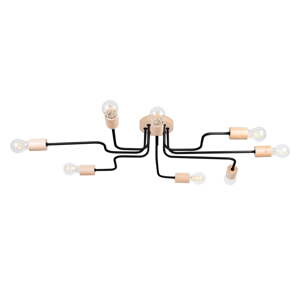 Crna/u prirodnoj boji stropna svjetiljka 60x100 cm Dazzle – Nice Lamps