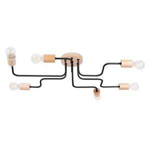 Crna/u prirodnoj boji stropna svjetiljka 58x85 cm Dazzle – Nice Lamps