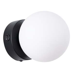 Crno-bijela zidna lampa Blaze – Nice Lamps