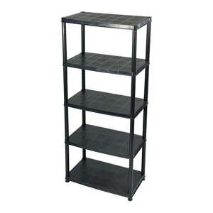 Crni plastični regal za radionicu 71x170 cm – Addis
