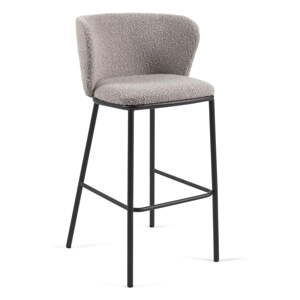 Svijetlo siva barska stolica (visine sjedala 75 cm) Ciselia – Kave Home