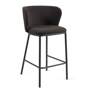 Crna barska stolica (visine sjedala 65 cm) Ciselia – Kave Home