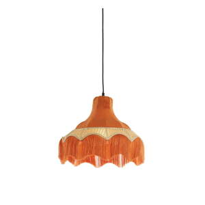 Narančasta viseća svjetiljka s tekstilnim sjenilom ø 40 cm Mizia – Light & Living