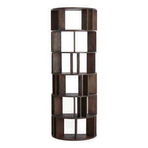 Smeđa biblioteka od masivne indijske lipe 76x210x38 cm Louisa – Light & Living