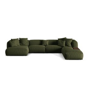 Zelena kutna garnitura (s desnim kutom/u obliku slova "U") Martina – Micadoni Home