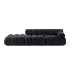 Antracitno siva sofa od bouclé tkanine 288 cm Bellis – Micadoni