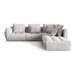 Svijetlo siva kutna garnitura (s desnim kutom) Bloom – Micadoni Home