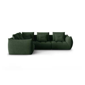 Tamno zelena kutna garnitura (s lijevim kutom) Bloom – Micadoni Home