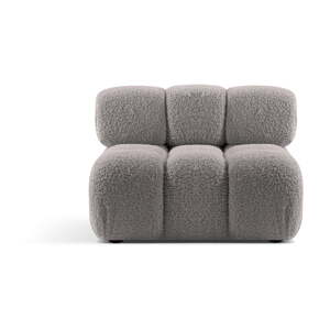 Svijetlo siva modularna sjedeća garnitura od bouclé tkanine (srednji modul ) Bellis – Micadoni Home
