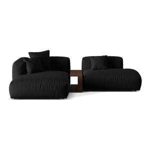 Crna kutna garnitura (s lijevim kutom) Martina – Micadoni Home