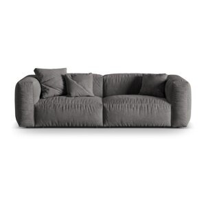 Siva baršunasti sofa 240 cm Martina – Micadoni