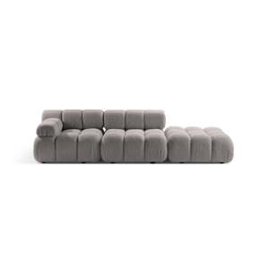 Svijetlo siva sofa od bouclé tkanine 288 cm Bellis – Micadoni