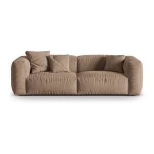 Svjetlo smeđa baršunasti sofa 240 cm Martina – Micadoni