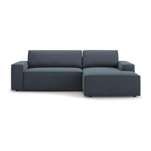 Plava sklopiva kutna garnitura (s desnim kutom) Jodie – Micadoni Home
