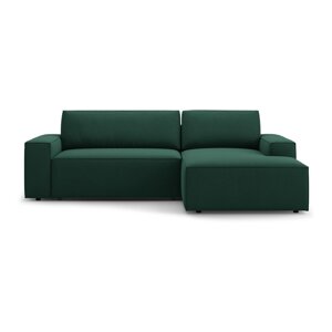 Zelena sklopiva kutna garnitura (s desnim kutom) Jodie – Micadoni Home